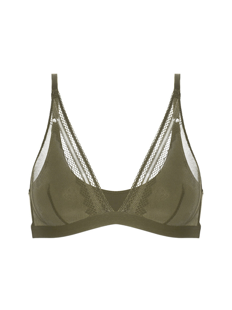 Olympe Triangle Bralette - Adventure Green