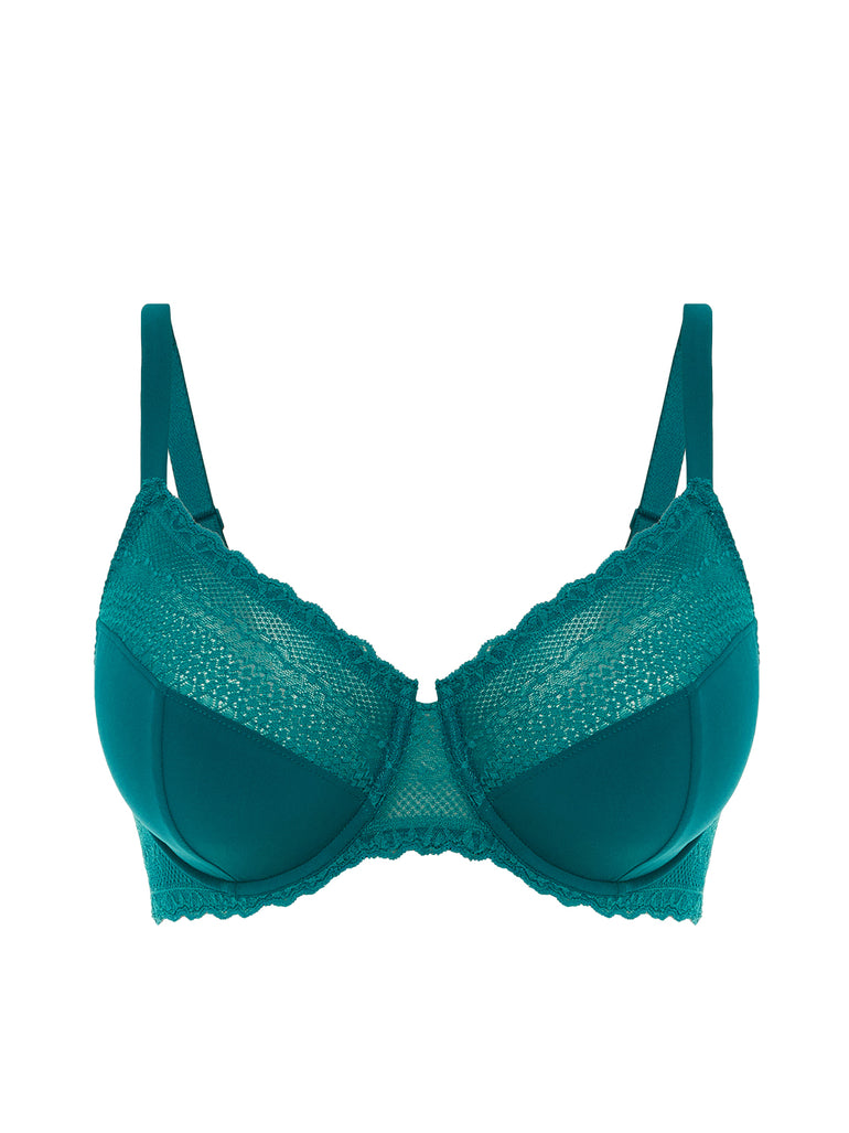 Full cup support bra - BLUE