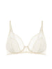 Plunging underwired bra - Natural