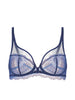 Plunging underwired bra - Midnight