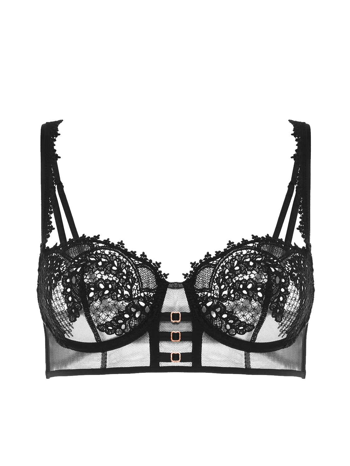 Half cup bra - Black