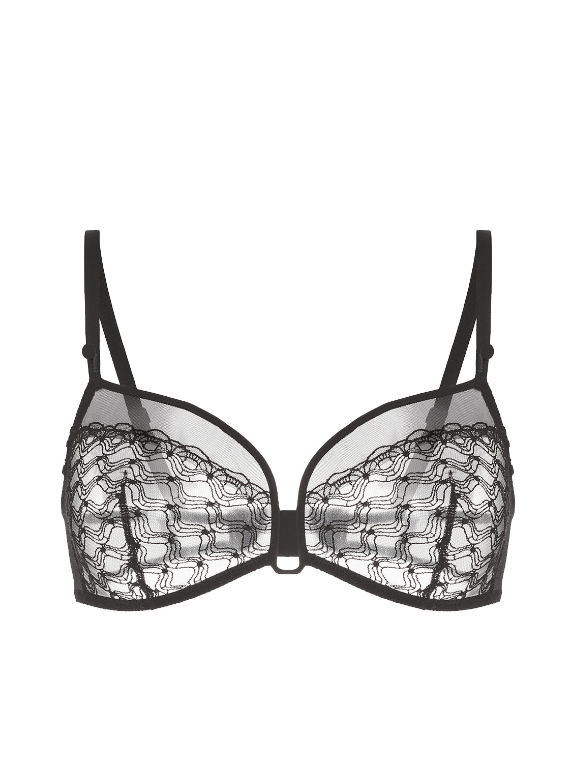 Soft cup triangle bra - Black