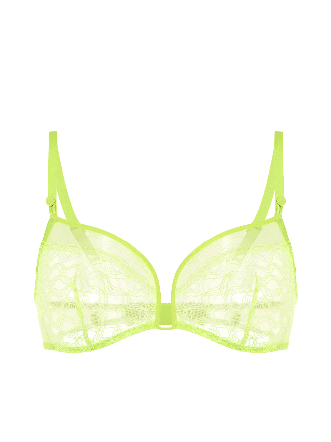Soft cup triangle bra - Lime