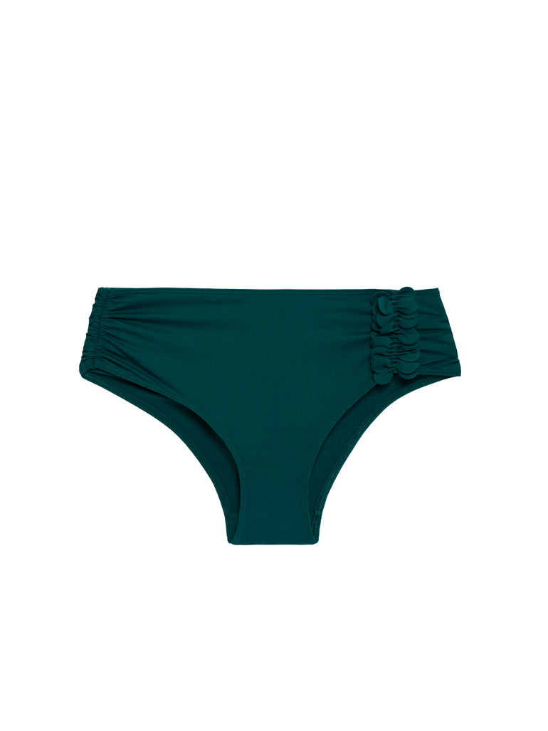 High-waist bikini brief - Emerald green