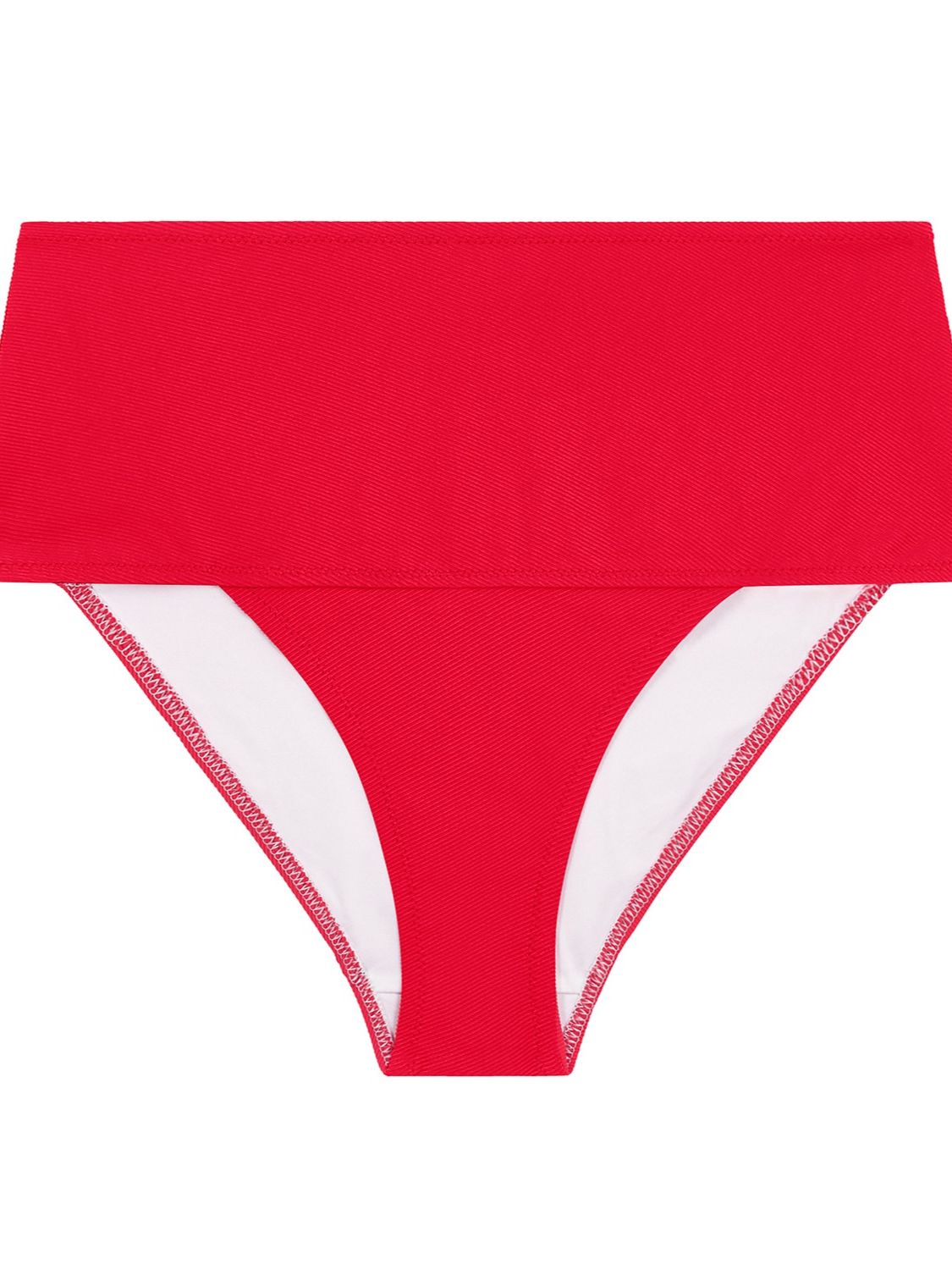 High-waist bikini brief - Cherry