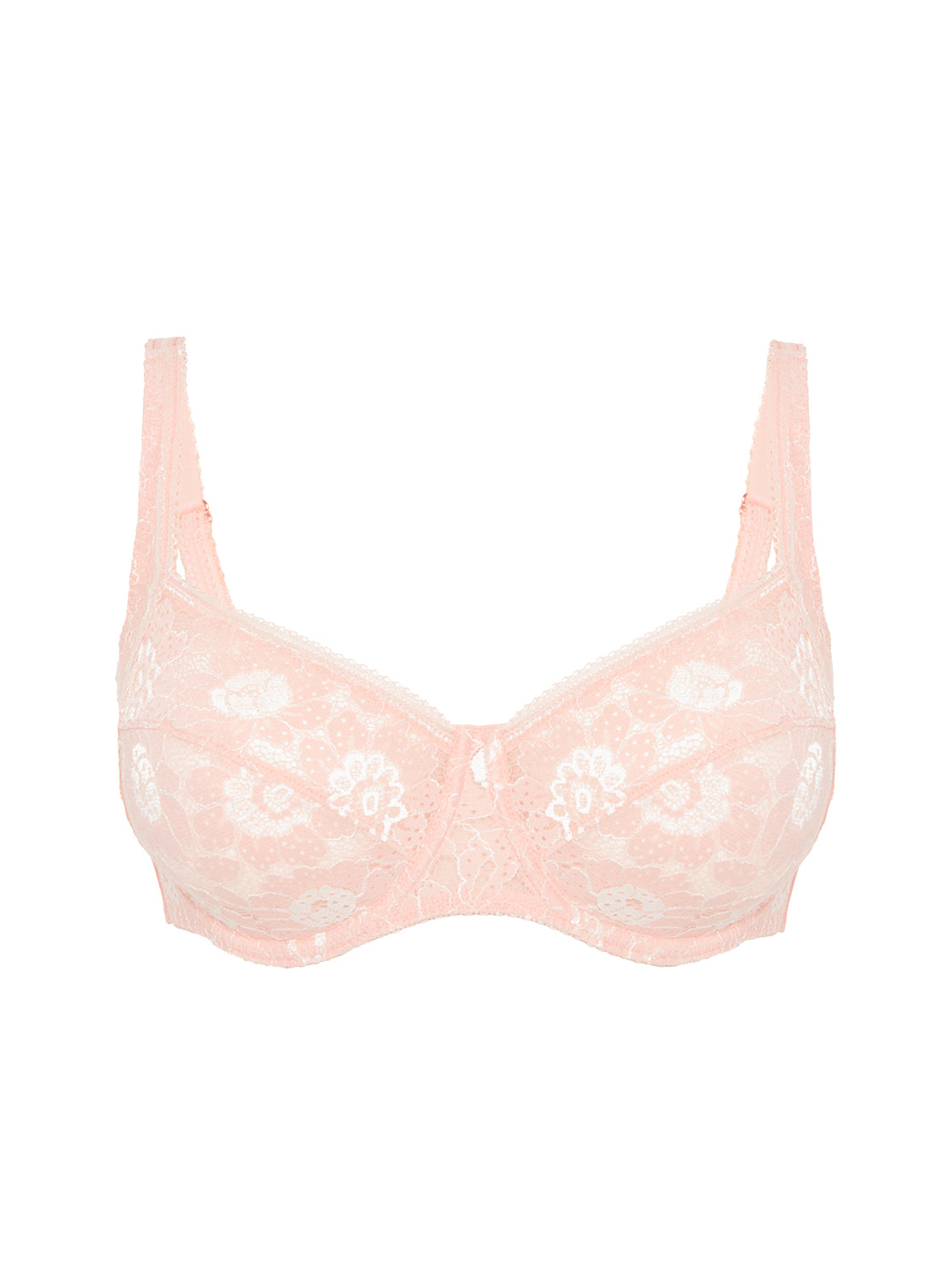 Squared neckline full cup bra - Ballet Pink