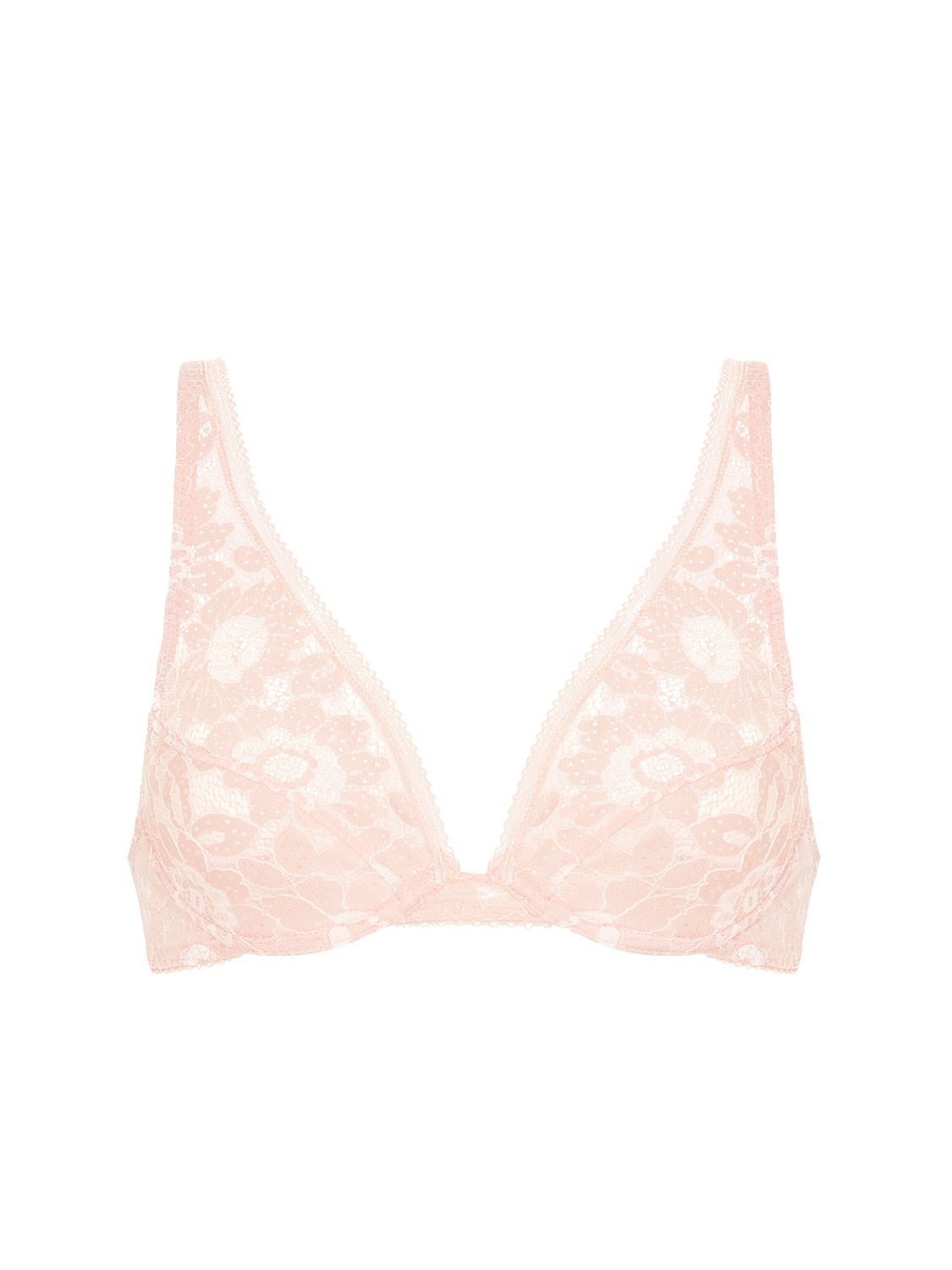 Underwired triangle bra - Ballet Pink