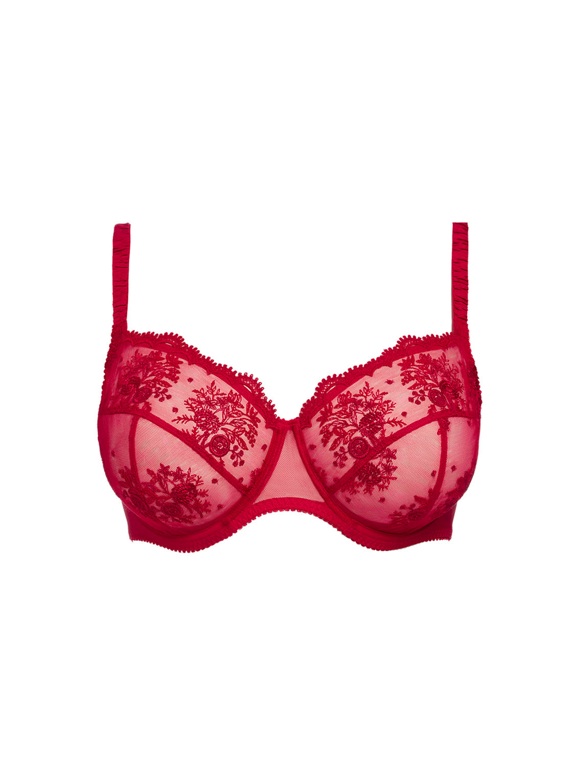 Full cup support bra - Opera Red