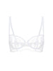Half cup bra - White