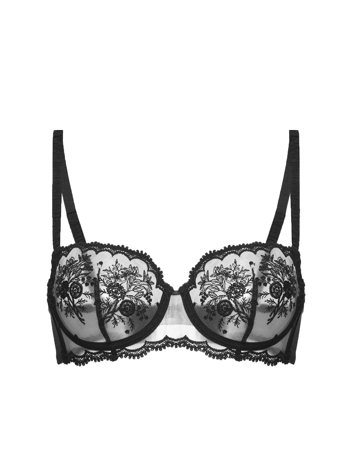 Half cup bra - Black