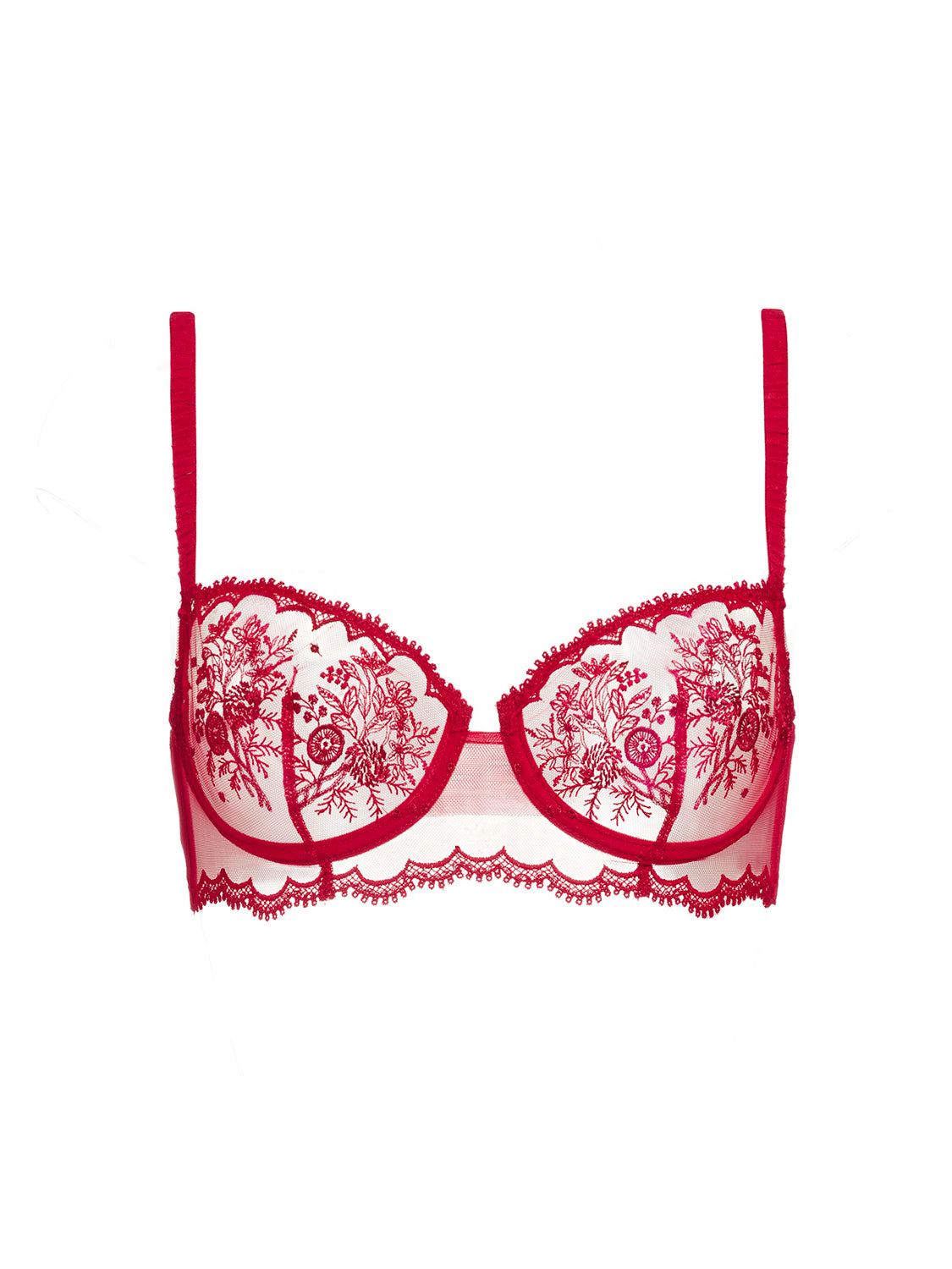 Half cup bra - Opera Red