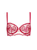 Half cup bra - Opera Red