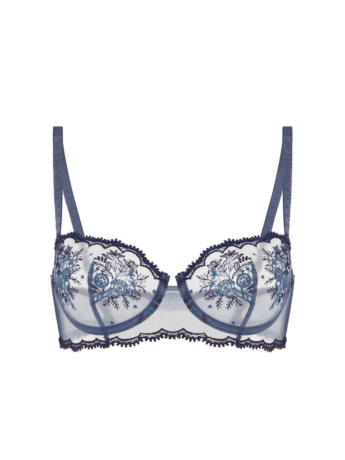 Half cup bra - Cinder Blue