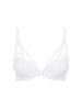 Plunging push-up bra - White