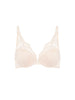 Plunging push-up bra - Sakura pink