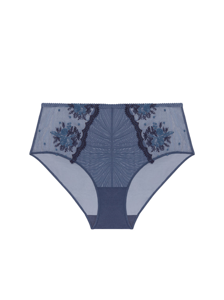 High-waist brief - Cinder Blue