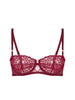 Half cup bra - Spinel Red