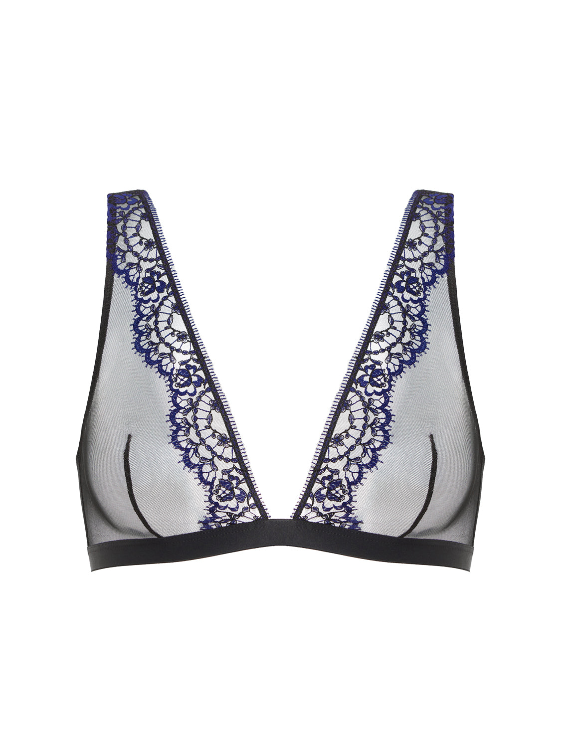 Soft cup triangle bra - Black