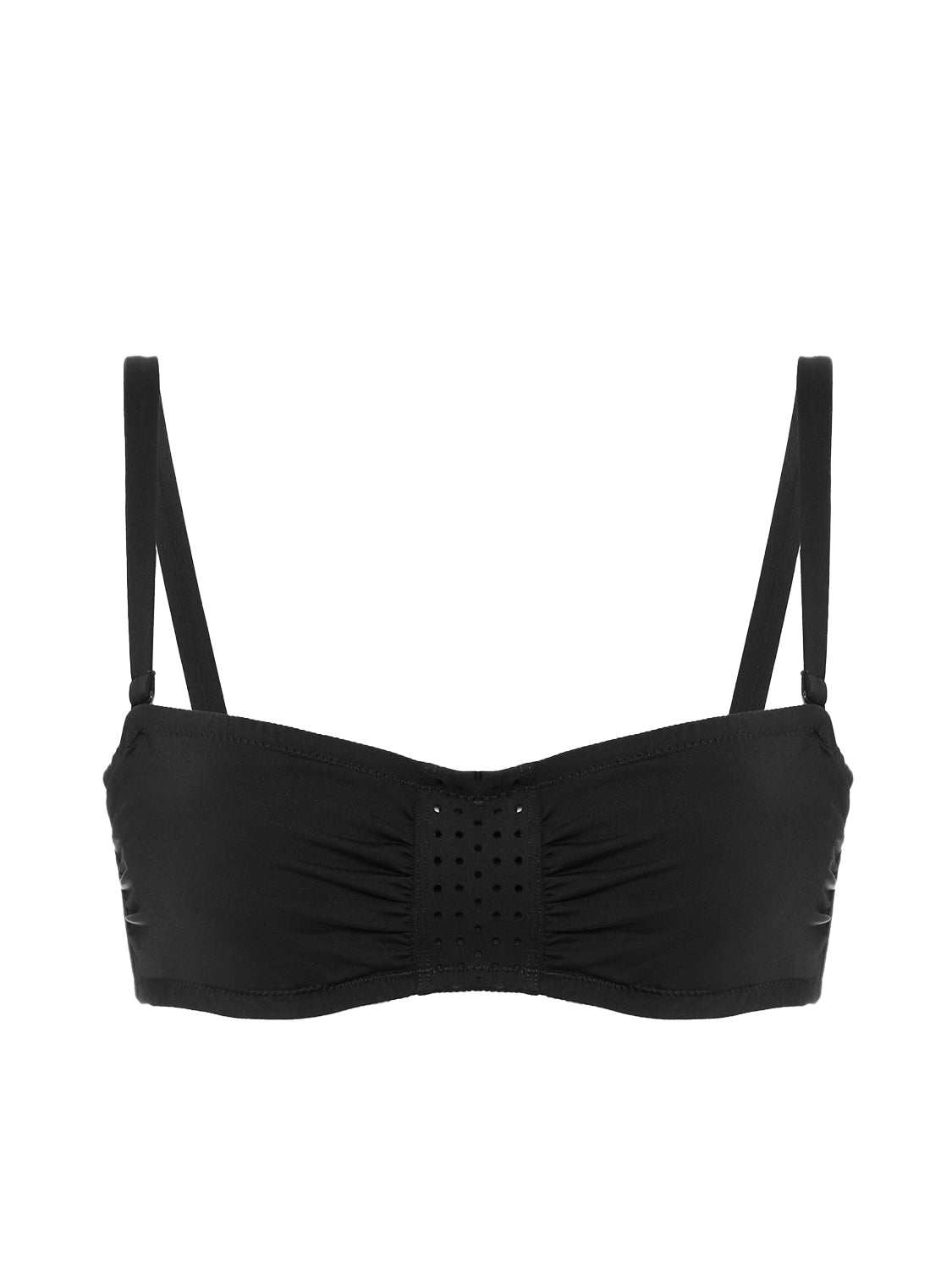 Underwired bandeau bikini top - Black
