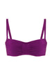 Underwired bandeau bikini top - Blackberry