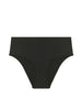 High-waist bikini brief - Black
