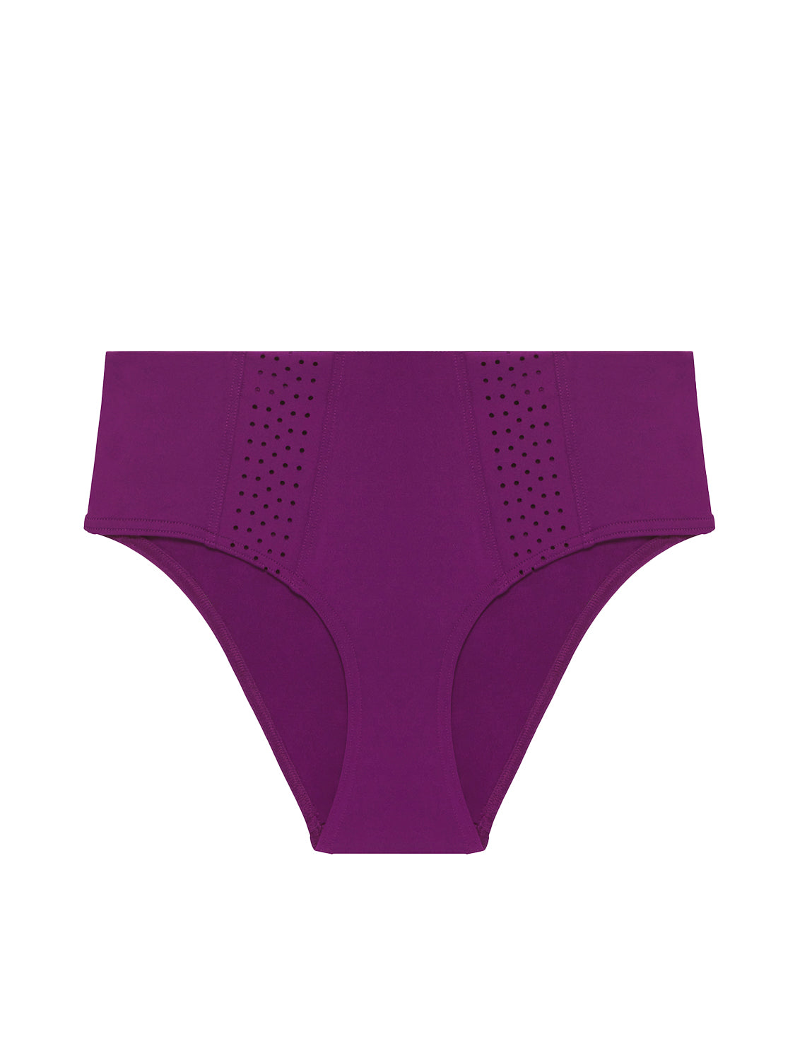 High-waist bikini brief - Blackberry