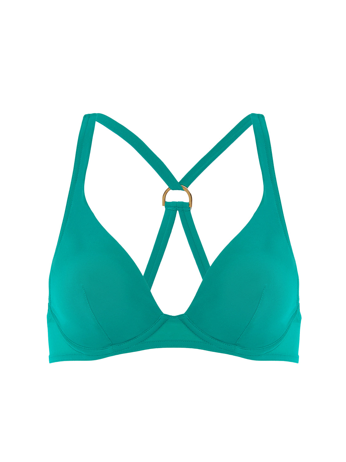 Wireless support bikini triangle - Waterfall Green