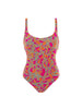 Underwired one-piece swimsuit - Menara Pink Print