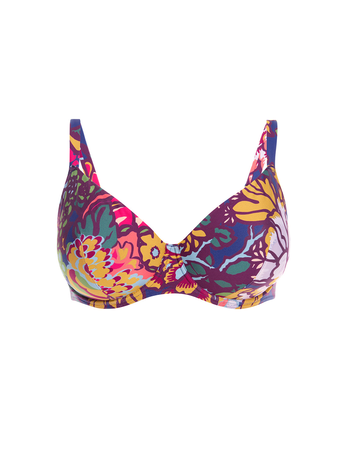 Underwired bikini top - Bloom Print