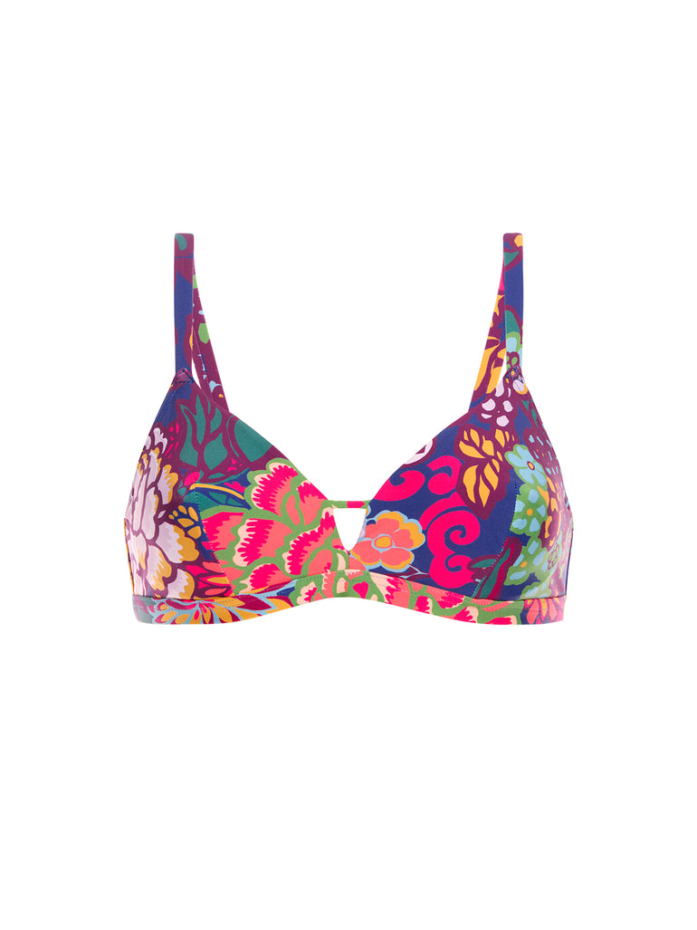 Underwired bikini triangle - Bloom Print