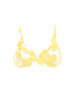Underwired bikini triangle - Plumeria Print