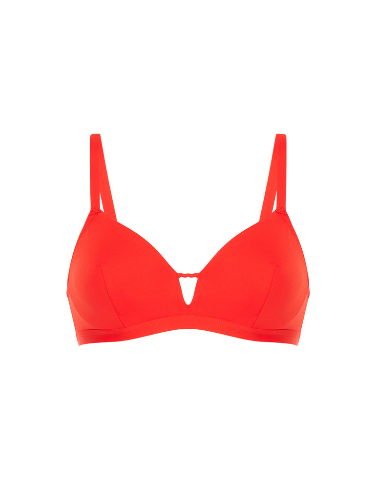 Underwired bikini triangle - Pomegranate