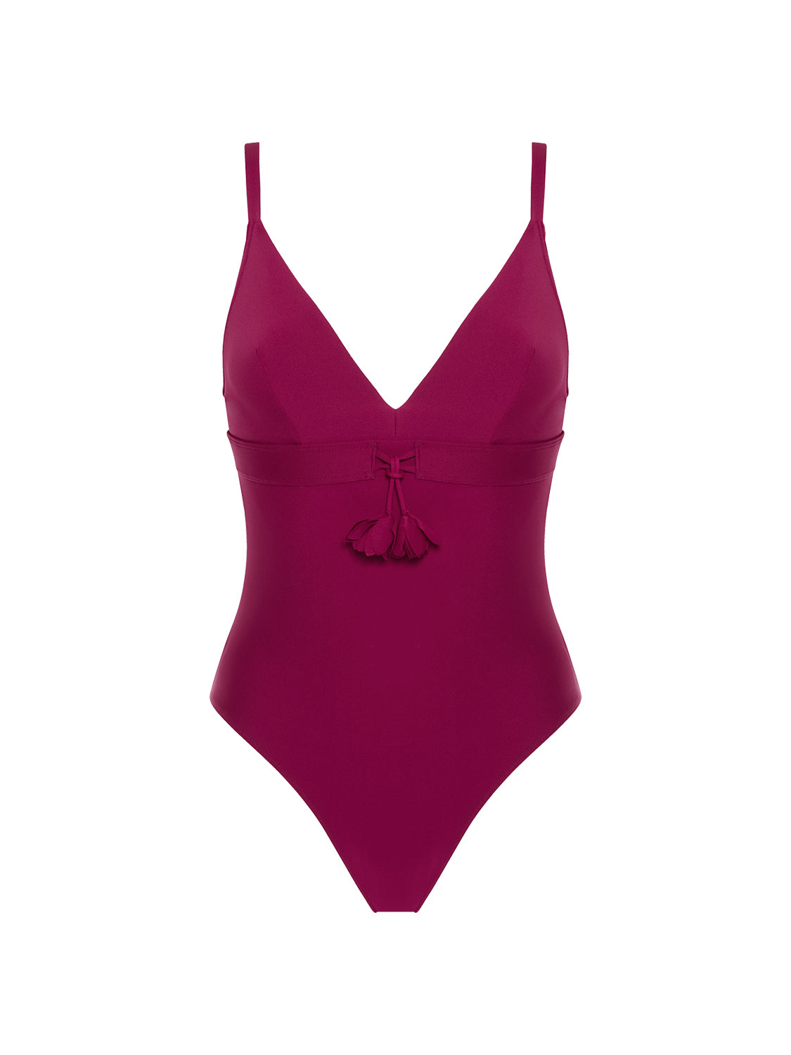 Underwired one-piece swimsuit - Cranberry