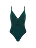 Underwired one-piece swimsuit - Tropical Green