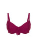 Underwired bikini top - Cranberry