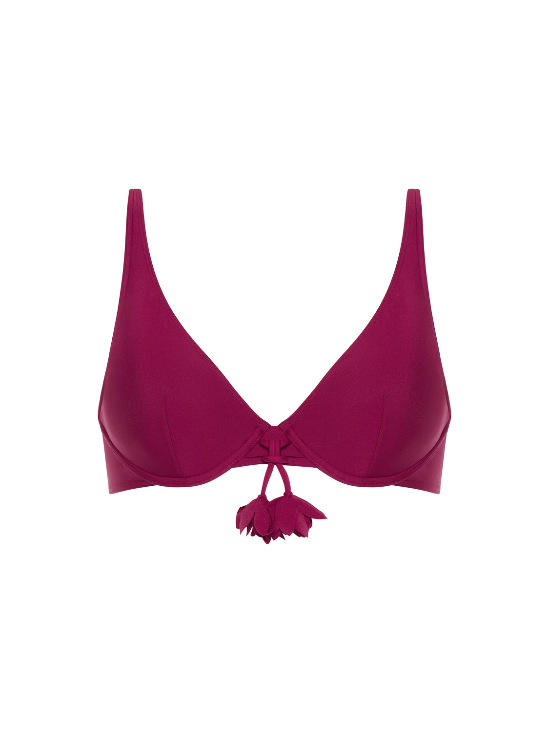 Push-up bikini top - Cranberry