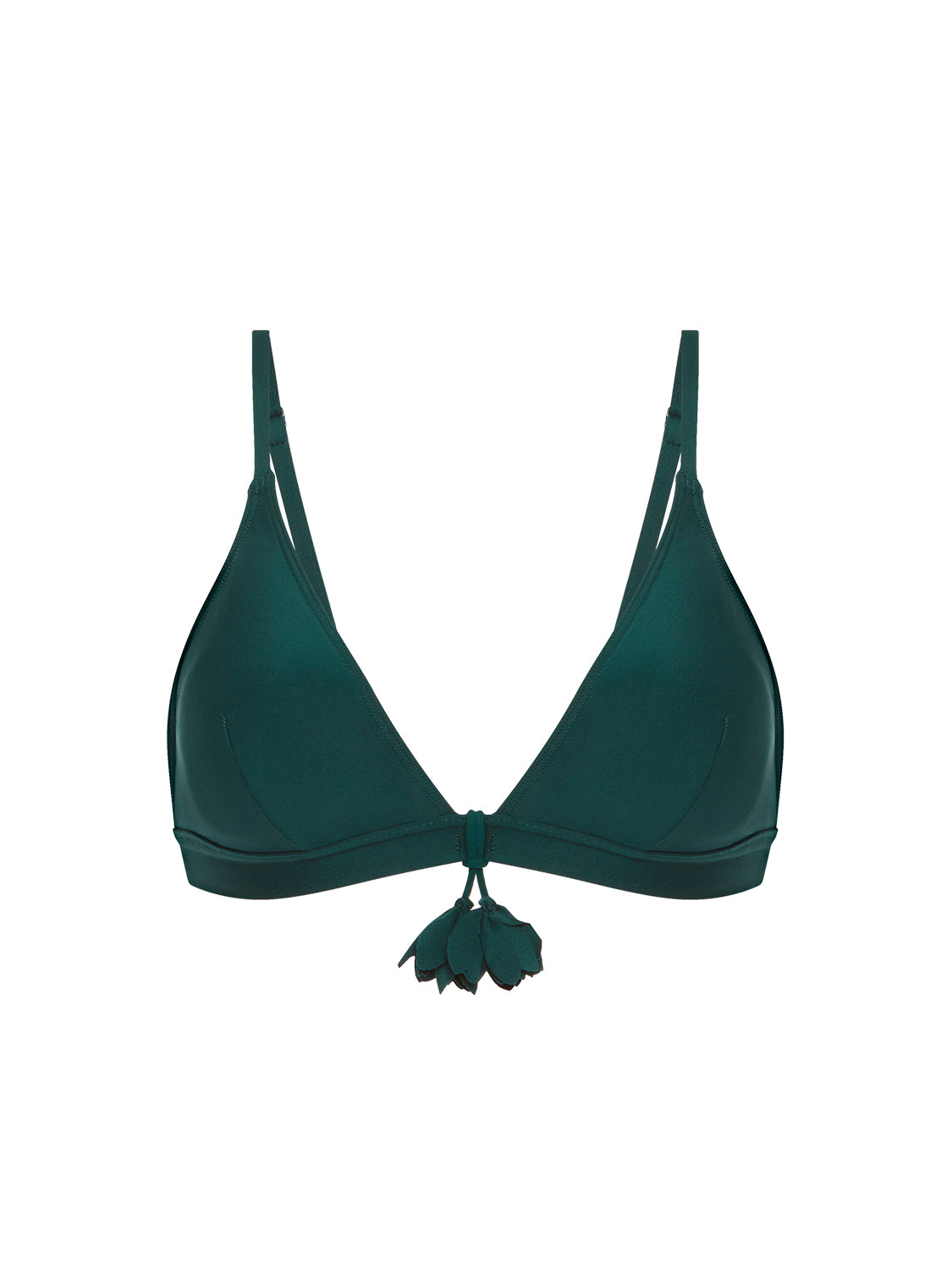 Wireless bikini triangle - Tropical Green
