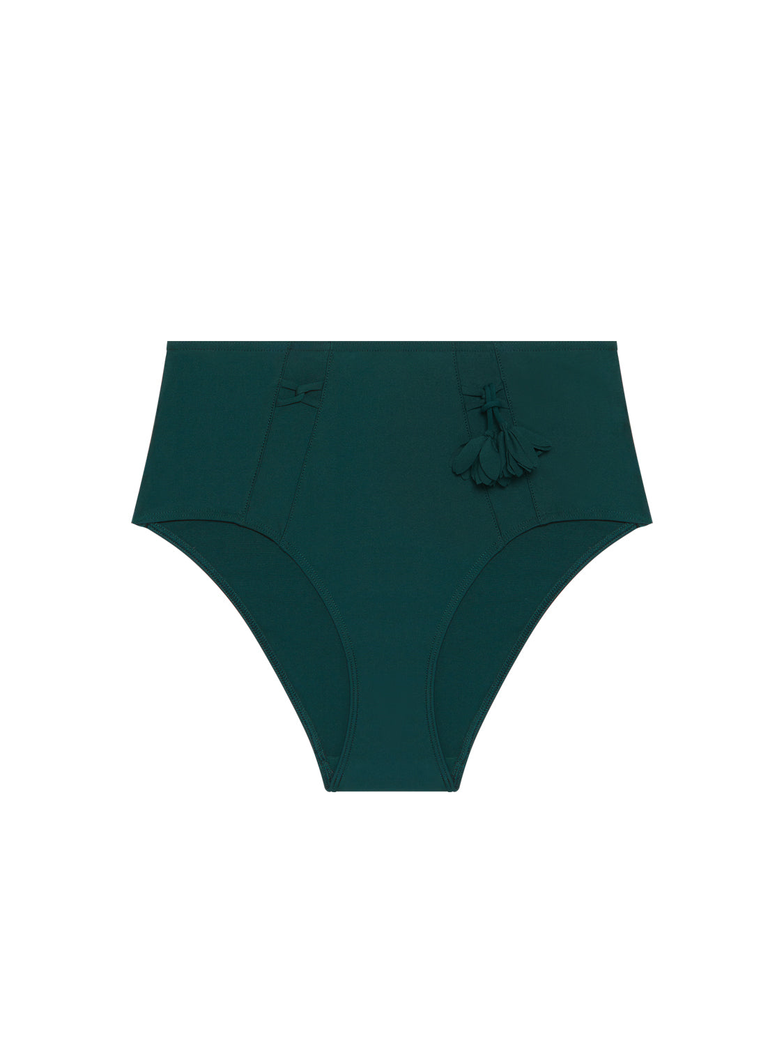 High-waist bikini brief - Tropical Green
