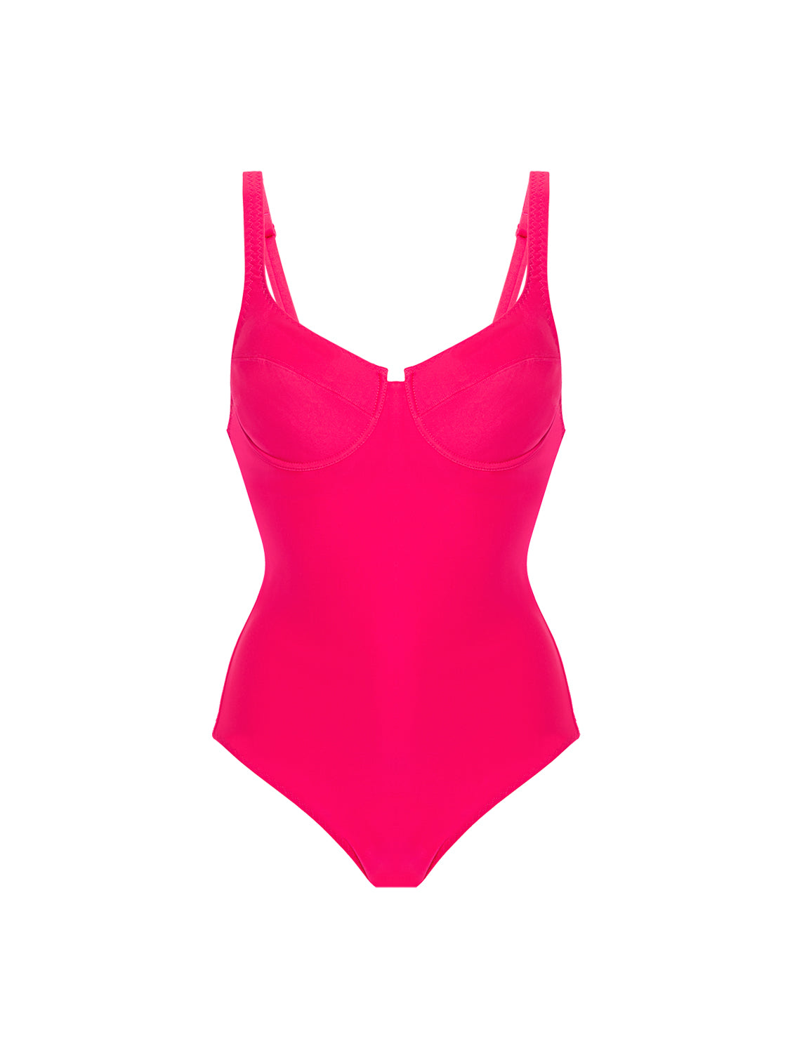 Underwired one-piece swimsuit - Lipstick