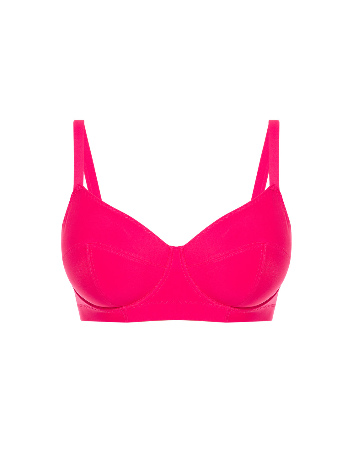 Underwired bikini top - Lipstick