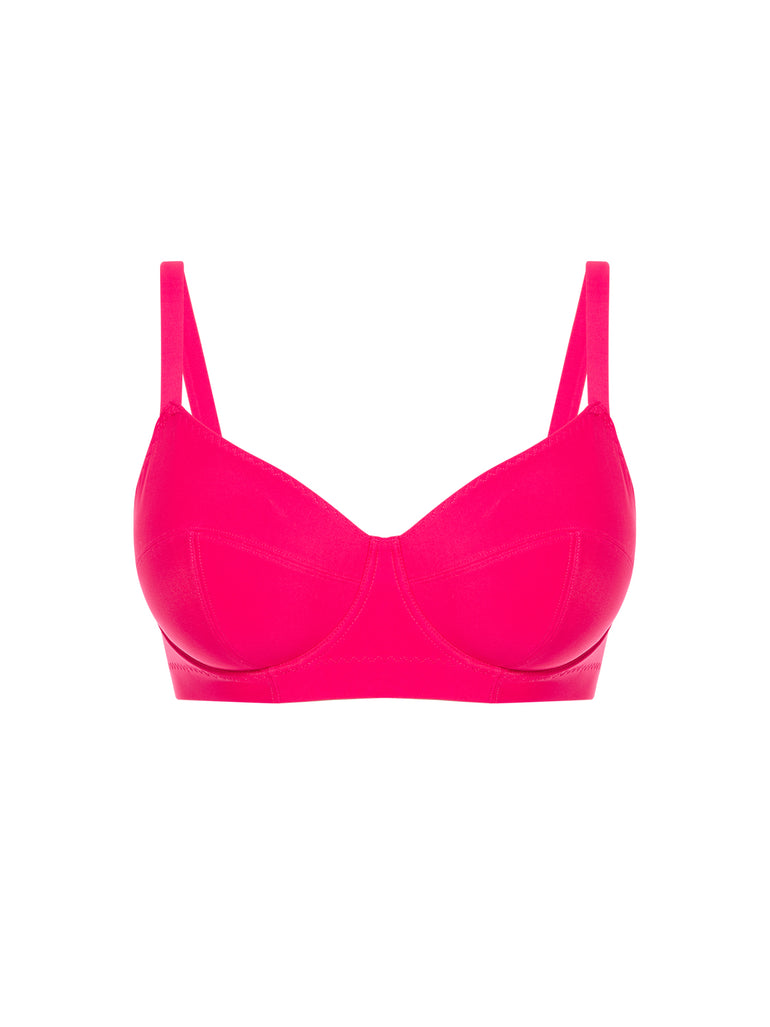 Underwired bikini top - Lipstick