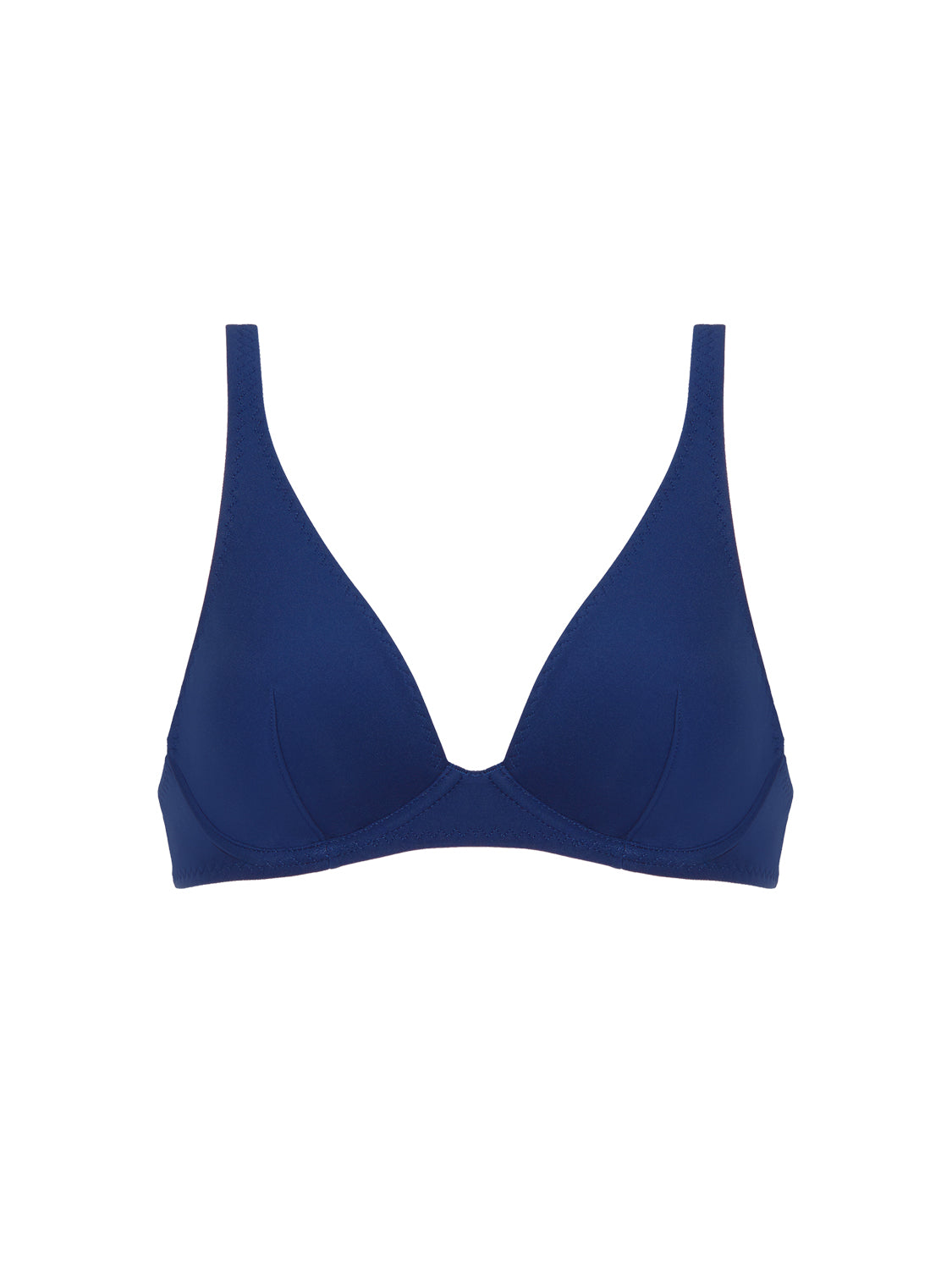 Underwired triangle bikini bra - Midnight