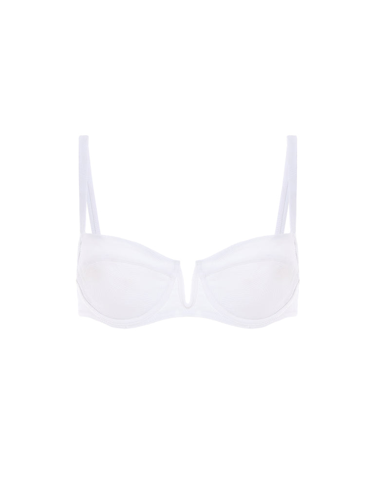 Half cup bra - White