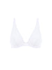 Underwired triangle bikini - White