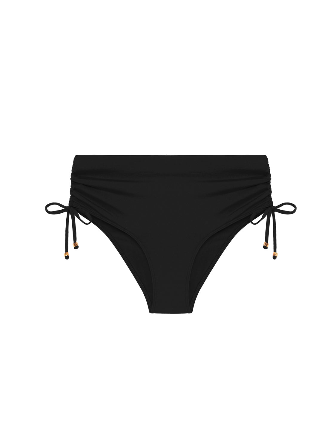 High-waist bikini brief - Black