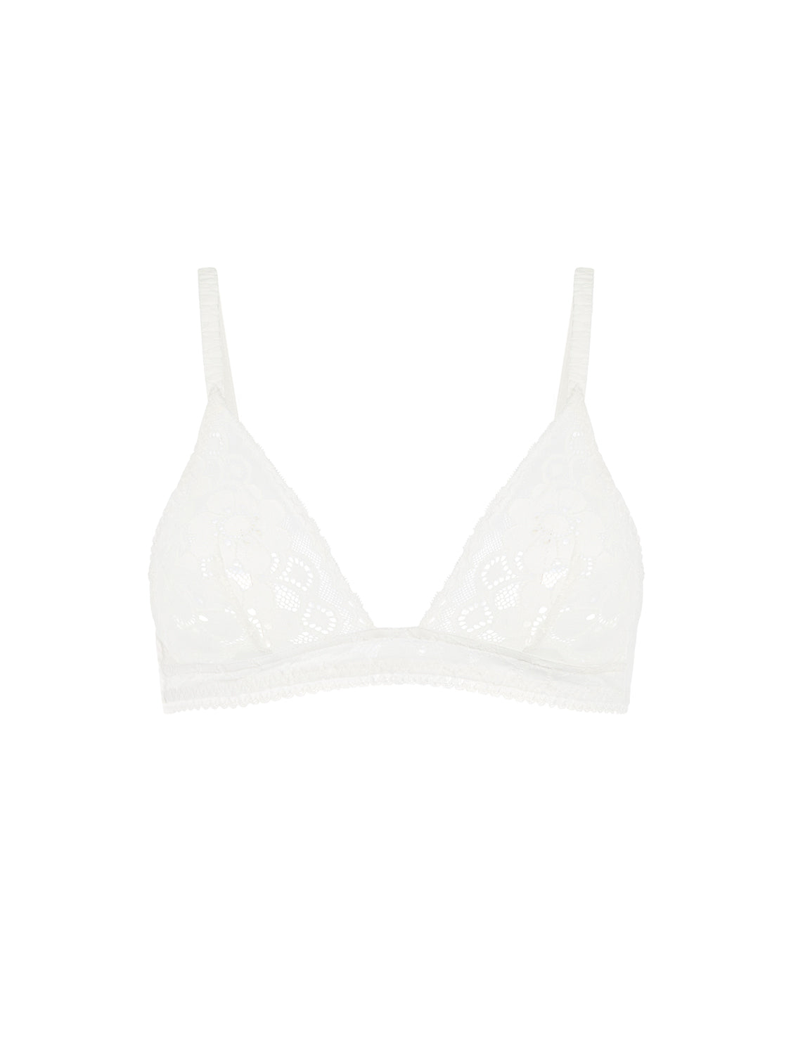 Soft cup triangle bra - Natural