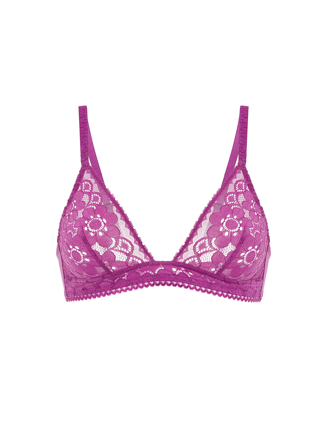 Soft cup triangle bra - Divine Purple