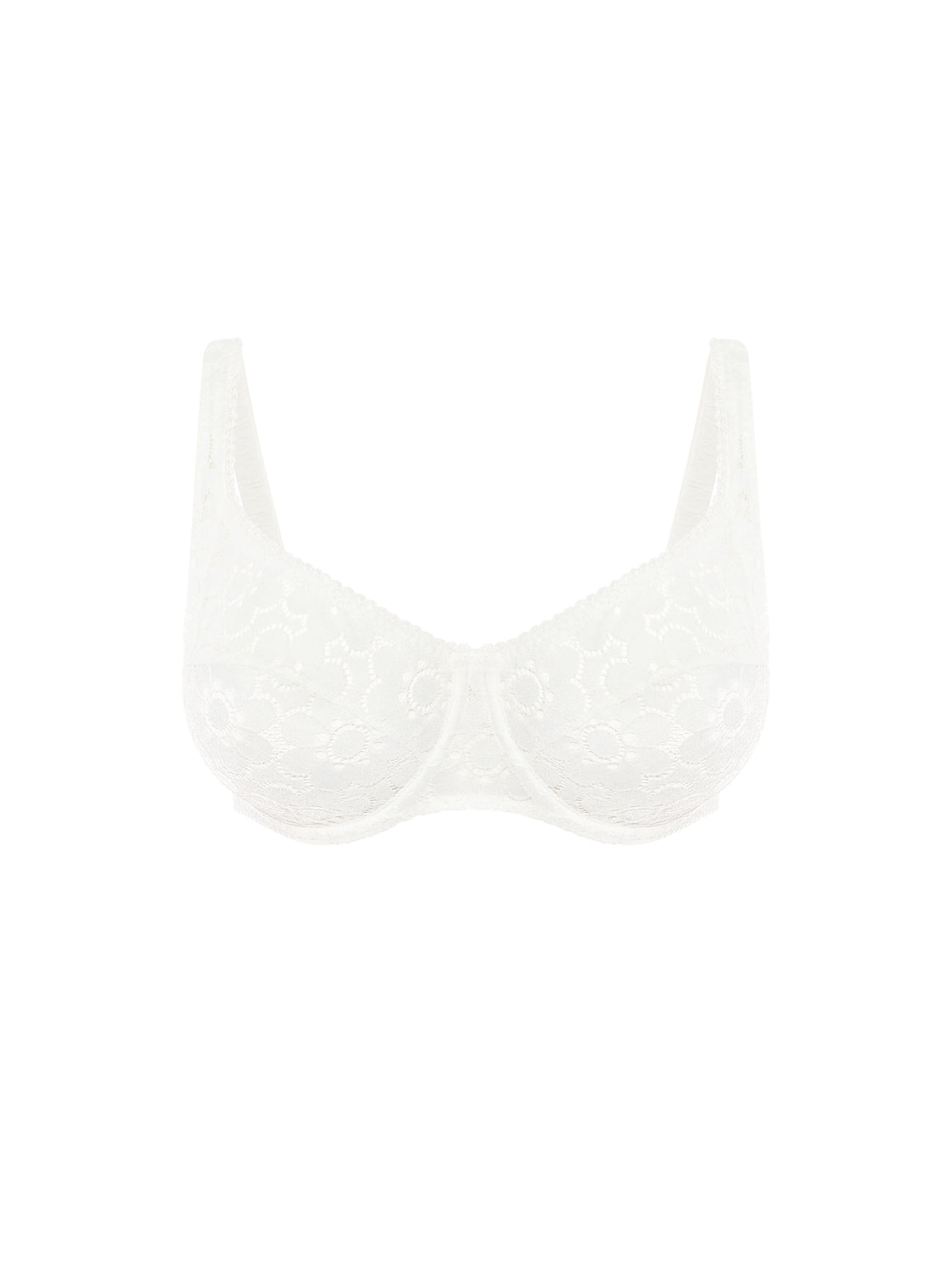 Plunging full cup bra - Natural