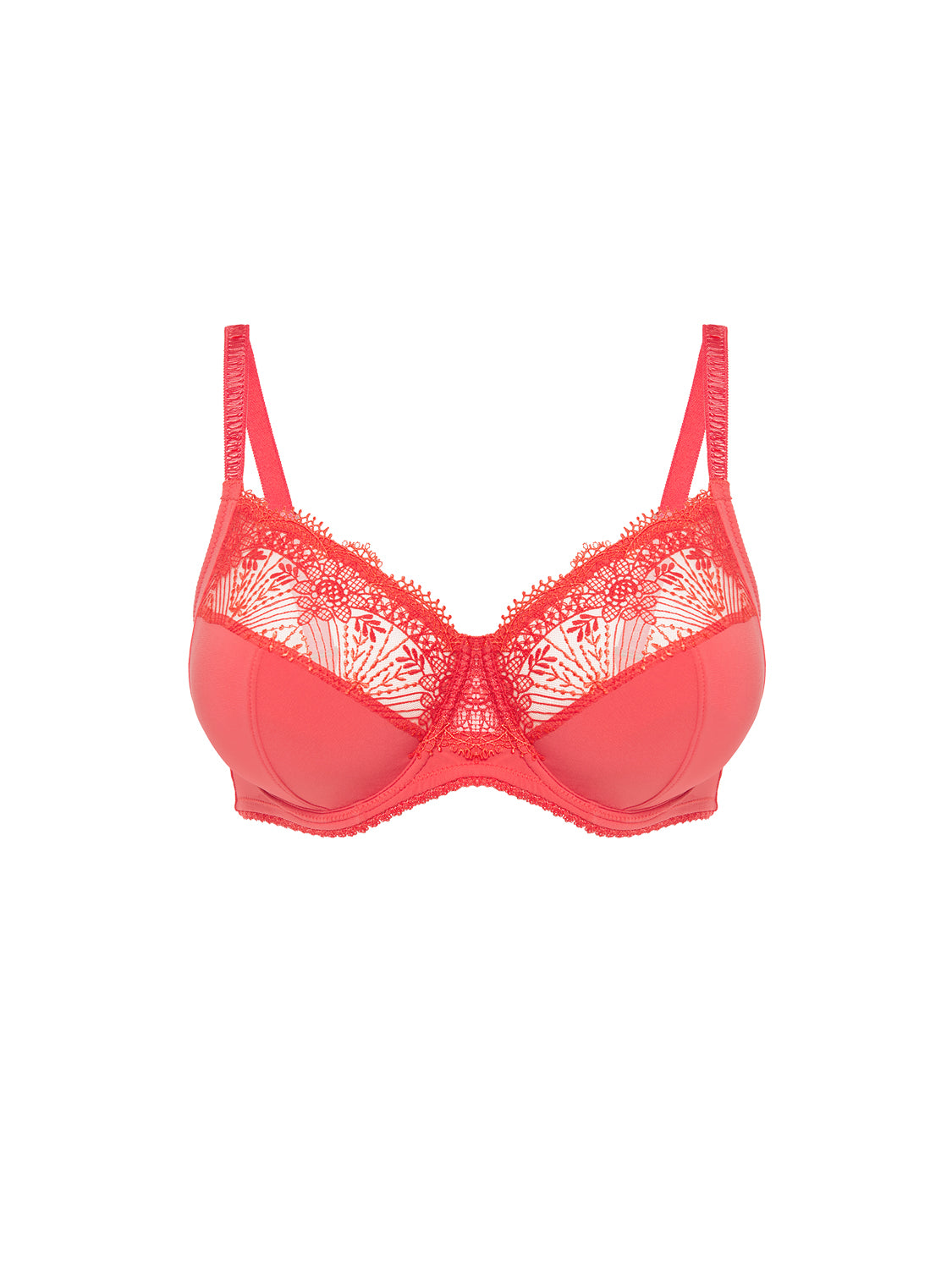 Full cup support bra - Coralia Red