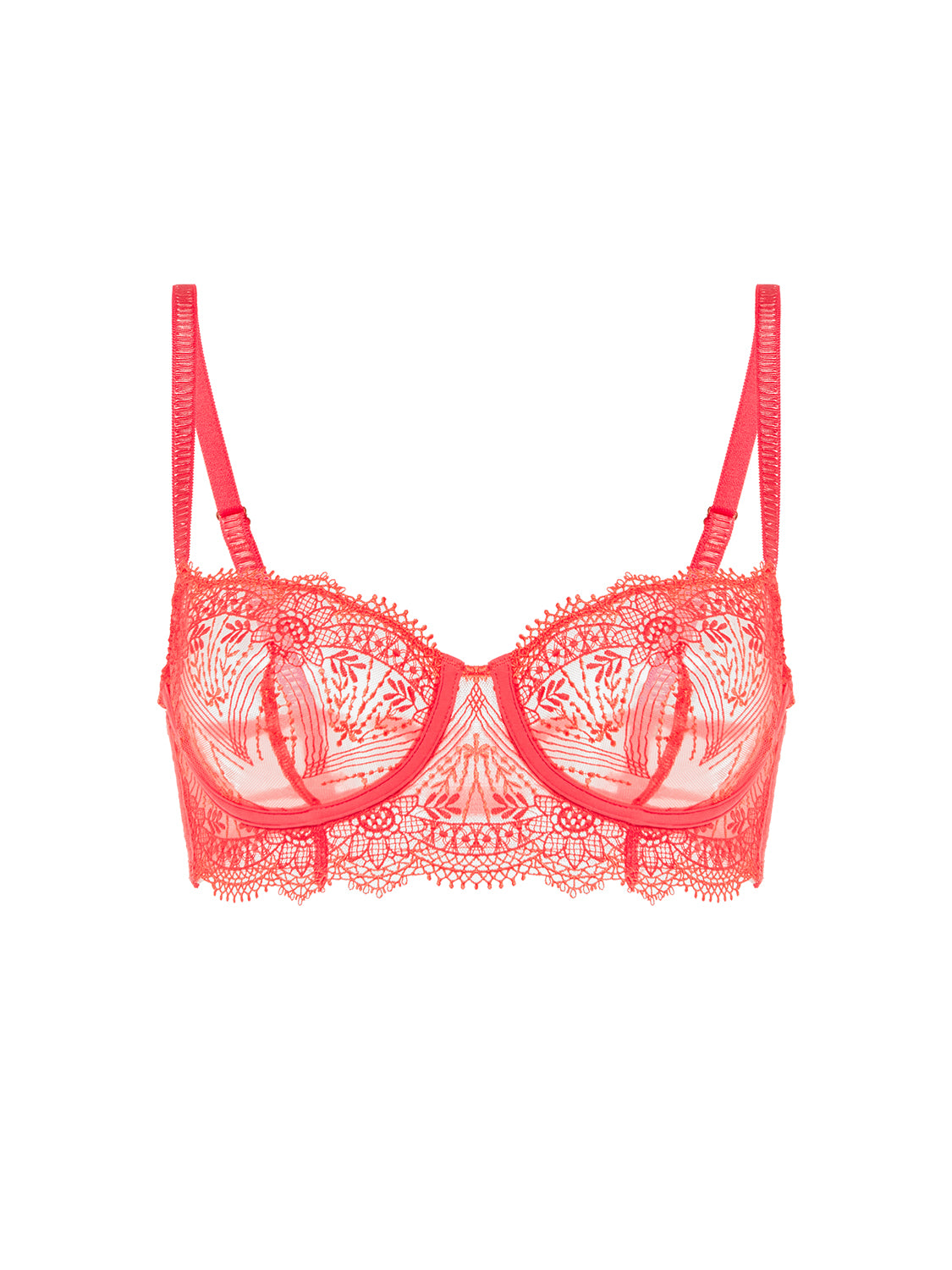 Half cup bra - Coralia Red